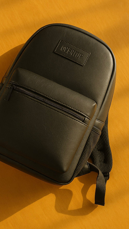 Leather Overtop Classic Laptop 16" Backpack S11