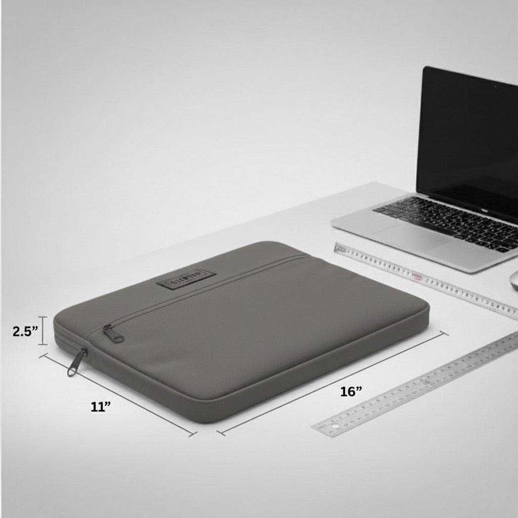Premium Overtop 16” Laptop Sleeve Case – Soft Padded Protection | Slim & Lightweight