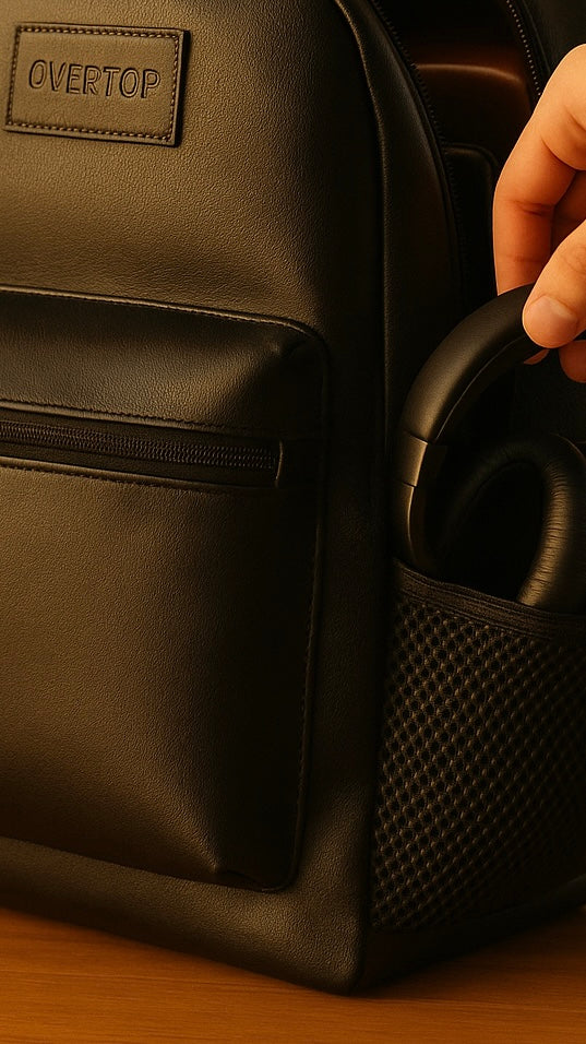 Leather Overtop Classic Laptop 16" Backpack S11