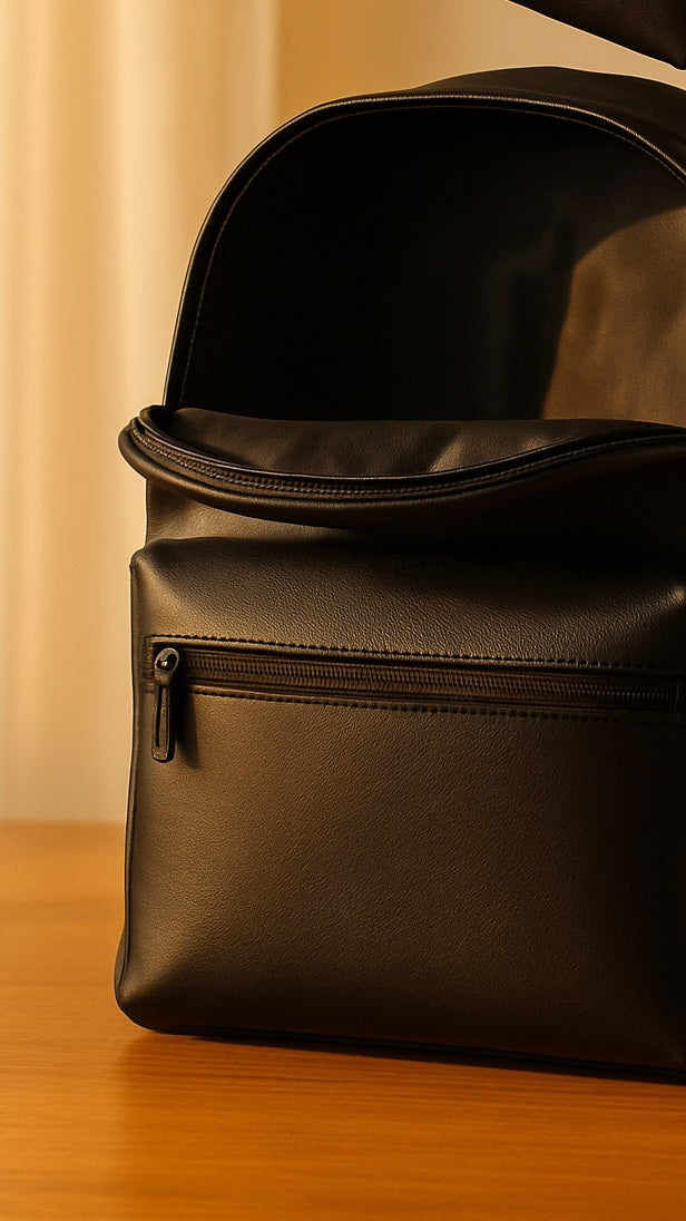 Leather Overtop Classic Laptop 16" Backpack S11