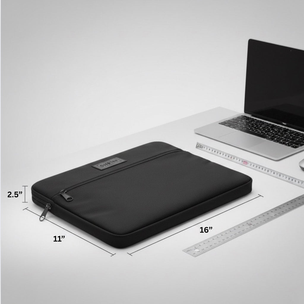 Premium Overtop 16” Laptop Sleeve Case – Soft Padded Protection | Slim & Lightweight